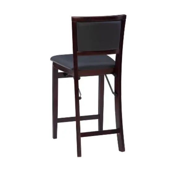 25" Torrin Folding Counter Height Barstool Espresso - Linon image {4}