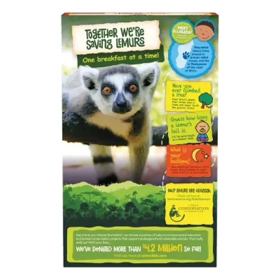 Nature's Path Envirokidz Organic Leapin' Lemurs Cold Cereal-  12ct / 10oz image {1}