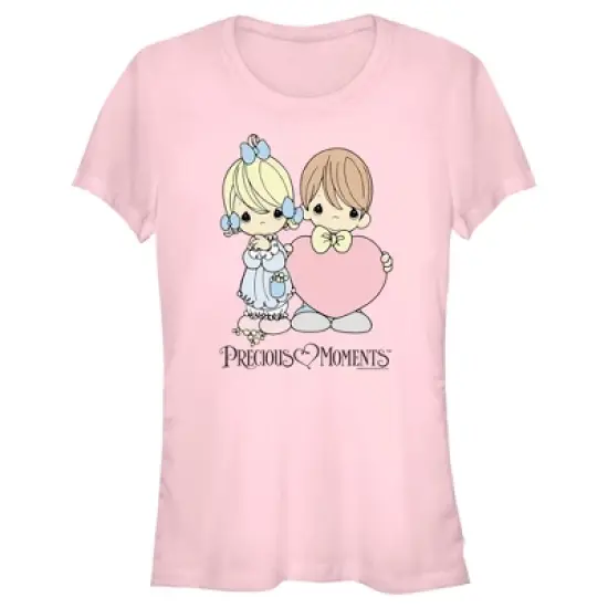 Junior's Precious Moments Valentine's Day Heart Logo T-Shirt image {3}