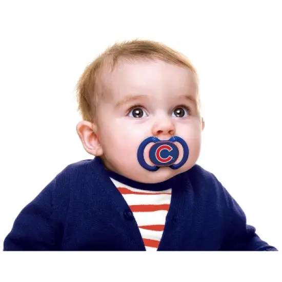 BabyFanatic Officially Licensed Unisex Pacifier 2-Pack - MLB Chicago Cubs image {5}