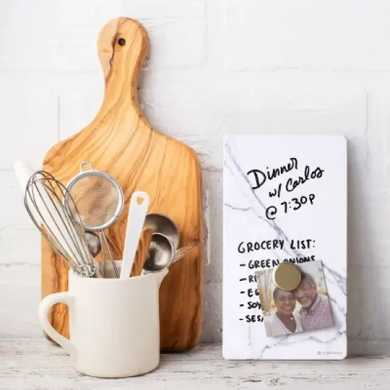 U Brands 5.5"x10" Magnetic Dry Erase Board Frameless: Small Whiteboard for Office & Locker Use image {4}