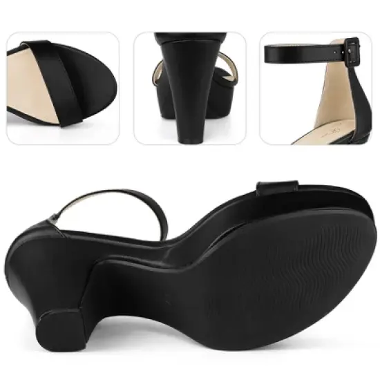 Perphy Platform Slingback Chunky Heel Sandals for Women image {2}