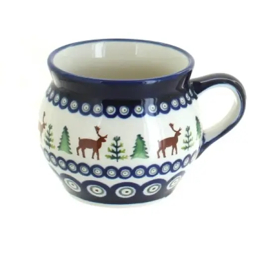 Blue Rose Polish Pottery 910 Zaklady Bell Shaped Mug image {10}