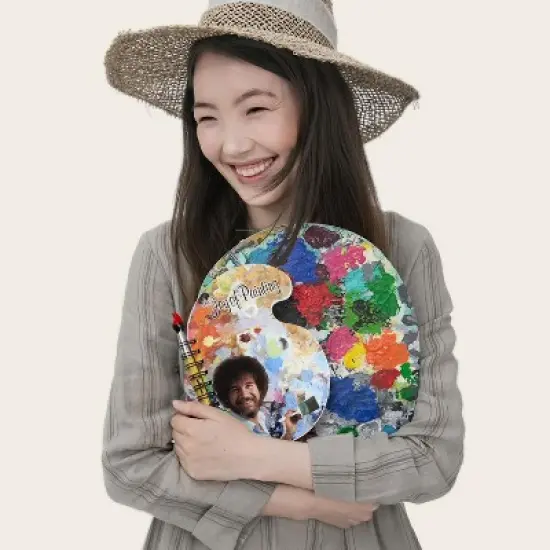 Surreal Entertainment Bob Ross "The Joy of Painting" Paint Palette Journal & Brush Pen image {4}