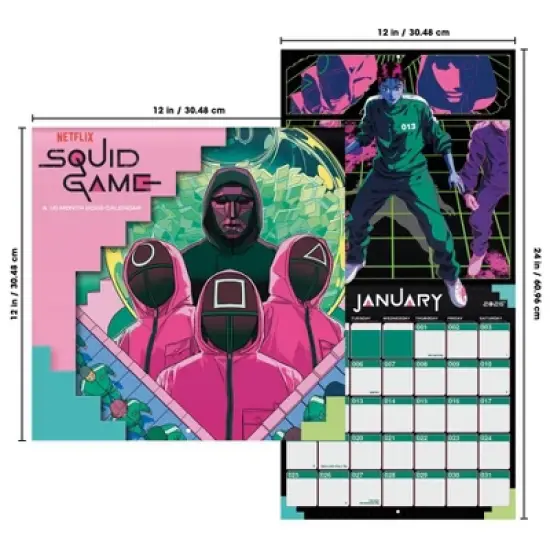 Netflix 2026 Squid Game 12"x12" Wall Calendar image {6}