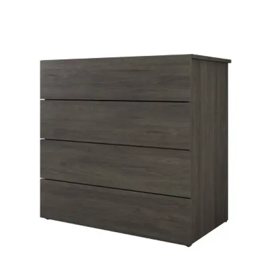 4pc Queen Apollo Bedroom Set Bark Gray/Black - Nexera image {2}