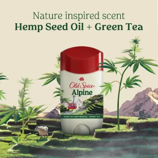Old Spice Antiperspirant & Deodorant for Men - Alpine with Hemp Seed Oil - 2.6oz image {4}