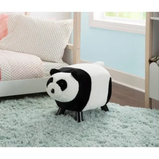 Ming Ming Panda Bear Stool White/Black - Powell image {1}