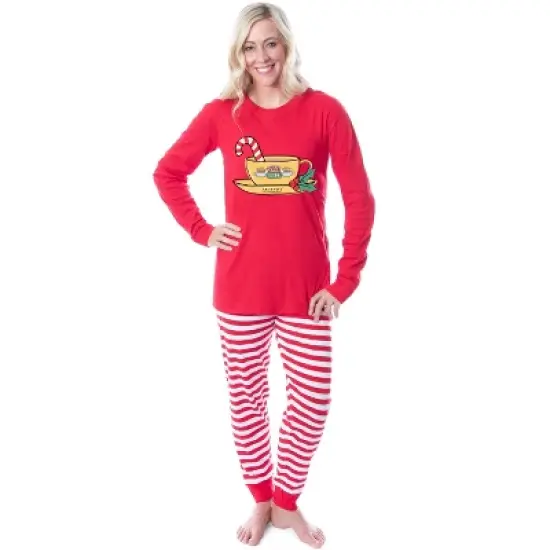 Friends The TV Series Caf&eacute; Perk Logo Design Matching Family Pajama Set image {5}