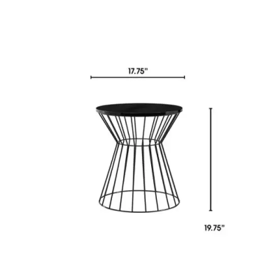 Lulu Side Table French Black - Adore Decor image {5}