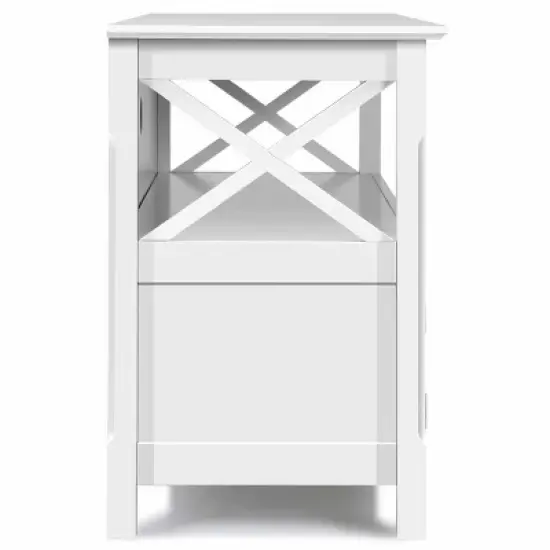 Tangkula TV Free Standing Wooden Cabinet Console Media Organizer Home Furniture image {4}