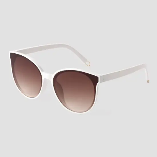 Women's Round Sunglasses - Universal Thread&trade; Off White image {1}