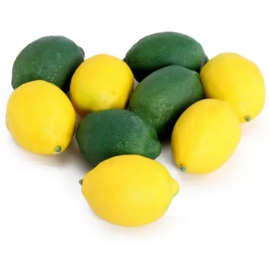 Ready! Set! Go! Link 12 Piece Yellow And Green Lifelike Fake Lemons, Kitchen Pretend Play Food Toys For Kids image {2}