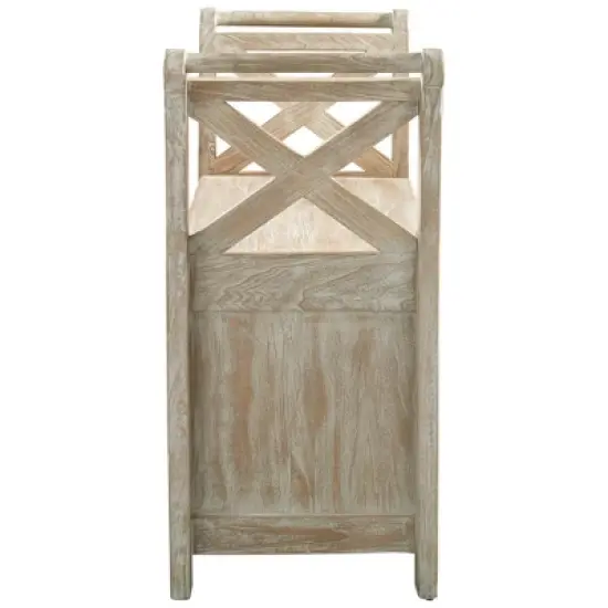 Fossil Ridge Accent Bench Whitewash - Signature Design by Ashley image {4}
