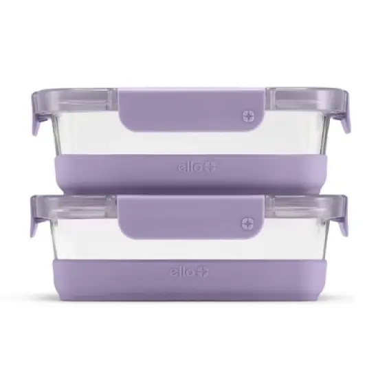 Ello 4pc 3.4c Glass Refresh Food Storage Container Set image {9}