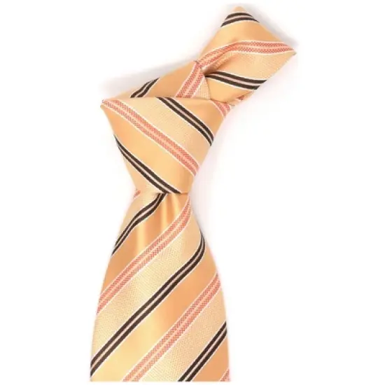 Men's Diagonal Stripe Micro Fiber Poly Woven Regular Neck Tie image {2}