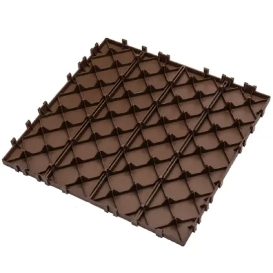 76-Pack 11.42"x11.42" Plastic Interlocking Deck Tiles - 68.80 Sq.Ft Outdoor Plastic Flooring, Super Durable, Waterproof image {8}