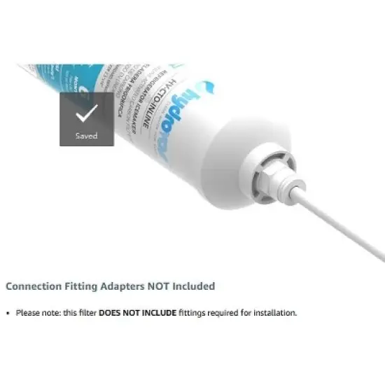 Hydrovos 1/4" NPT Inline Water Filter for Ice Maker, Refrigerator, Reverse Osmosis System, NSF Certified, image {5}