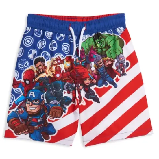 Marvel Avengers Black Panther Captain America Iron Man Swim Trunks Bathing Suit  image {6}