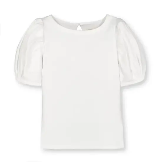Hope & Henry Girls' Organic Cotton Bubble Sleeve Knit Top, Infant image {3}