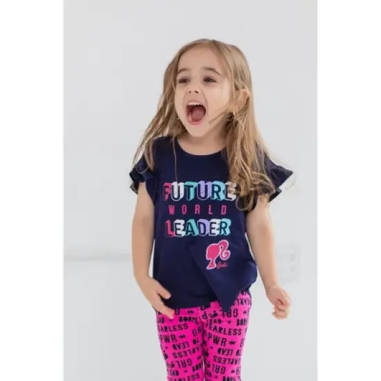 Barbie 2 Pack Leggings Toddler to Big Kid image {1}