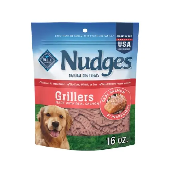 Blue Buffalo Nudges Grillers Salmon Flavor Dog Treats - 16oz image {9}