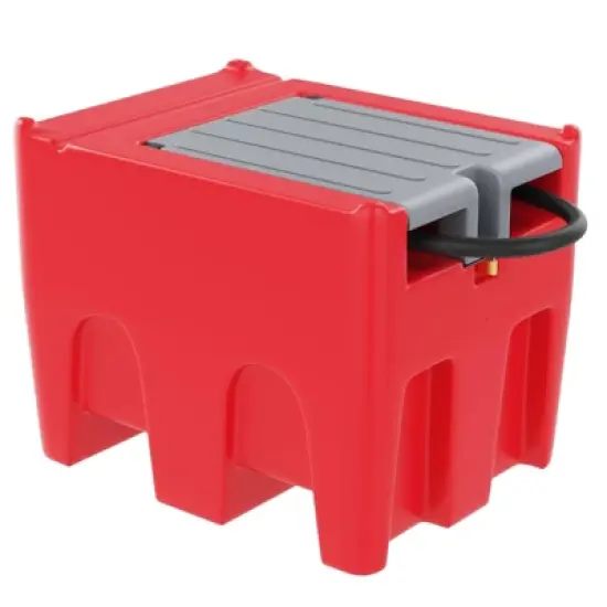 Portable Fuel Tank - 116 Gallon with 12V Electric Transfer Pump (10.6 GPM), Auto Shut-Off Nozzle, 360&deg; Swivel Hose for Truck/Tractor/Farm/Marine image {11}