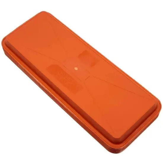 Juvale 8 Pack Large Plastic Plant Drip Trays for Watering, Rectangular Planter Saucer Pans for Indoors, Outdoors, Terracotta Red, 17x7 in image {5}