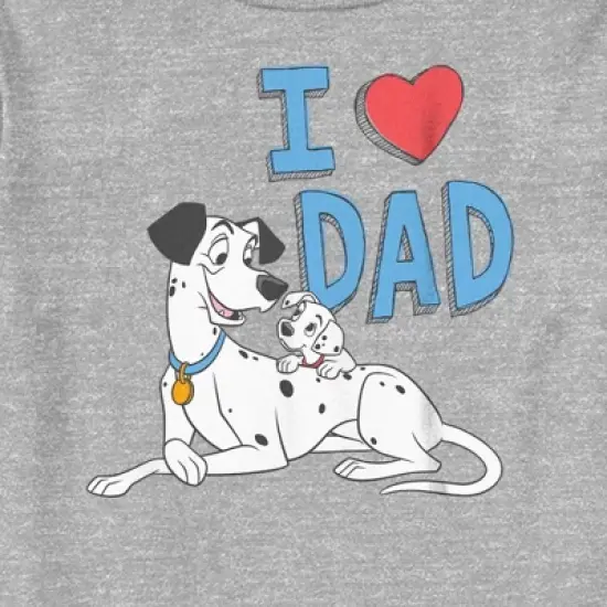 Toddler's One Hundred and One Dalmatians Pongo and Lucky I Love Dad T-Shirt image {1}
