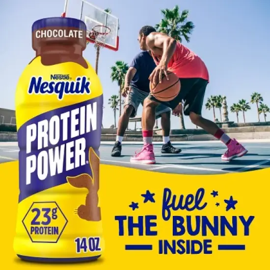 Nesquik Protein Power Chocolate - 14 fl oz​ image {3}
