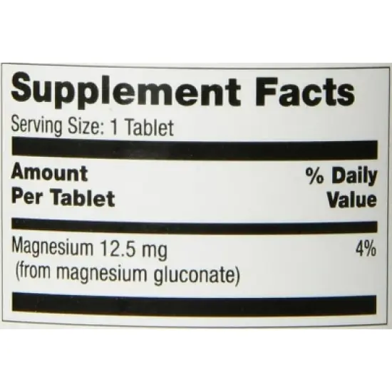 Optimum Magnesium Gluconate Tablet 250mg-100 ct image {2}