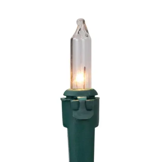 Northlight Mini Incandescent Christmas Lights - Red and Clear - 10' Green Wire - 50ct image {4}