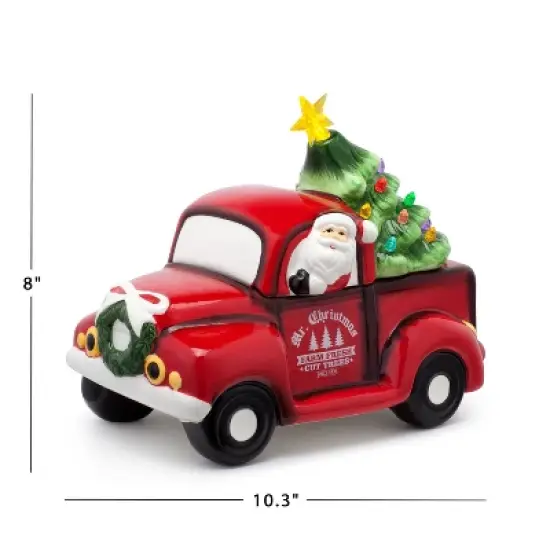 Mr. Christmas LED Nostalgic Vintage Truck Cookie Jar - 10.5" image {4}
