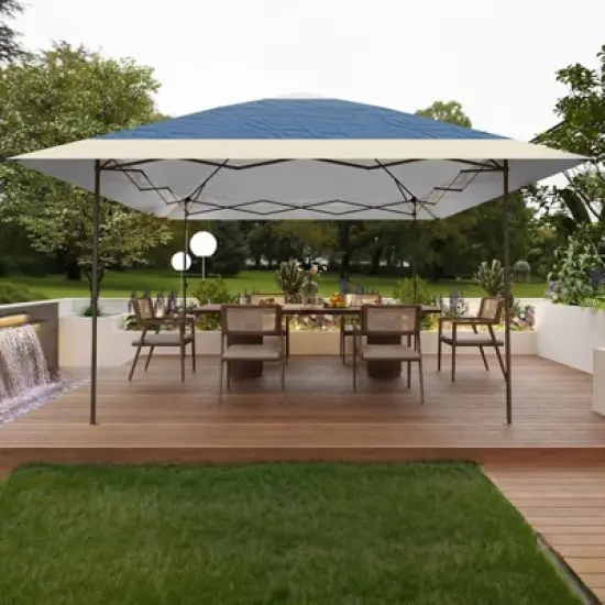 13X13 Ft Gazebo Tent Outdoor Pop Up Canopy Tent,Pop Up Gazebo,Adjustable Height Instant Gazebos,for Events, Parties, Camping image {8}