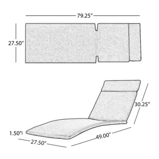 Christopher&nbsp;Knight&nbsp;Home&nbsp;Jessica&nbsp;Outdoor&nbsp;Rattan&nbsp;and&nbsp;Iron&nbsp;Adjustable&nbsp;Chaise&nbsp;Lounge&nbsp;with&nbsp;Cushion image {3}