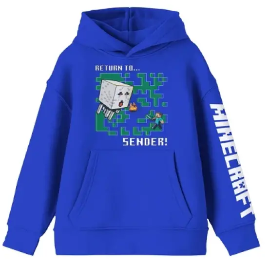 Minecraft Return To Sender Men's Royal Blue Sweatshirt image {2}