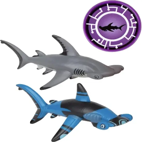 Jazwares Wild Kratts Creature Power Action Figure Toys - Hammerhead Shark Power, Set of 2 image {1}