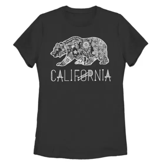 Women's Lost Gods California Henna Bear T-Shirt image {4}