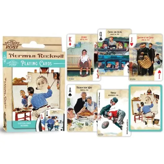MasterPieces Officially Licensed Saturday Evening Post Norman Rockwell Playing Cards - 54 Card Deck for Adults image {3}