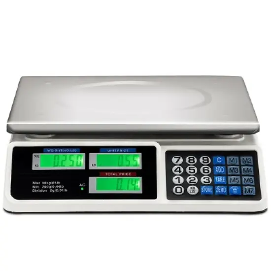 66Lbs Digital Weight Scale Price Computing Retail Count Scale Food Meat Scales image {10}
