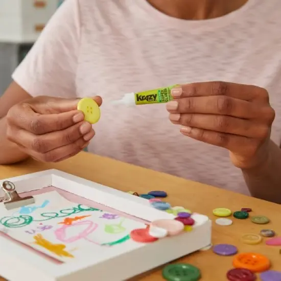 Krazy Glue Maximum Bond Gel Precision Tip Super Glue 4g: Fast Drying, Clear, Works on Metal, Wood, Plastic, Ceramics image {5}