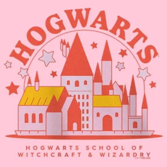 Girl's Harry Potter Cute Starry Hogwarts T-Shirt image {1}