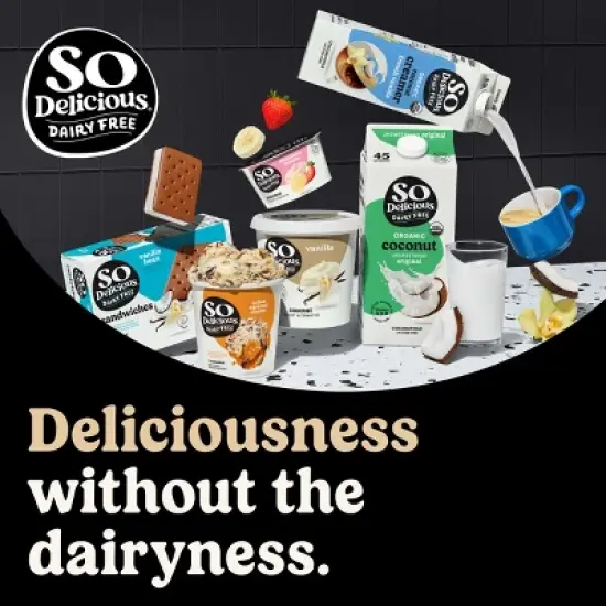 So Delicious Organic Unsweetened Dairy-Free Coconutmilk - 0.5gal image {7}