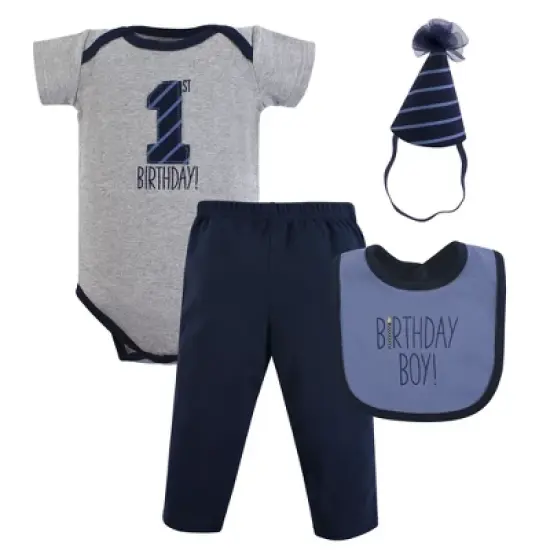 Hudson Baby Infant Boy Birthday Boxed Giftset, Birthday Boy, 12-18 Months image {1}