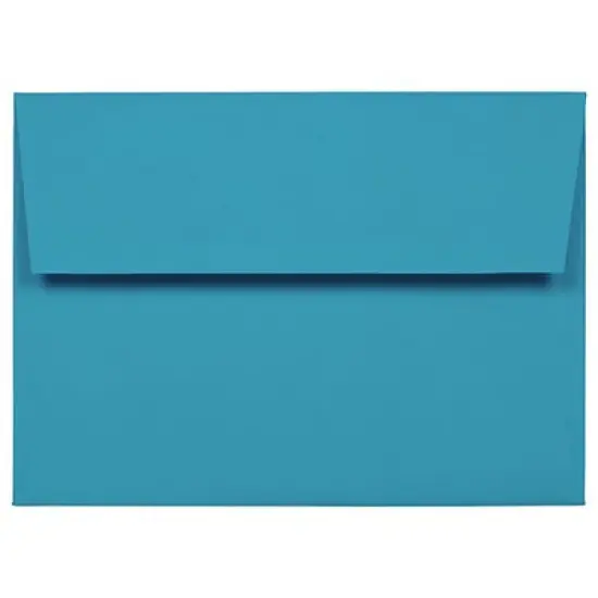 JAM PAPER #10 Business Colored Envelopes - 4 1/8 x 9 1/2 - Blue Recycled - 100/Pack image {6}