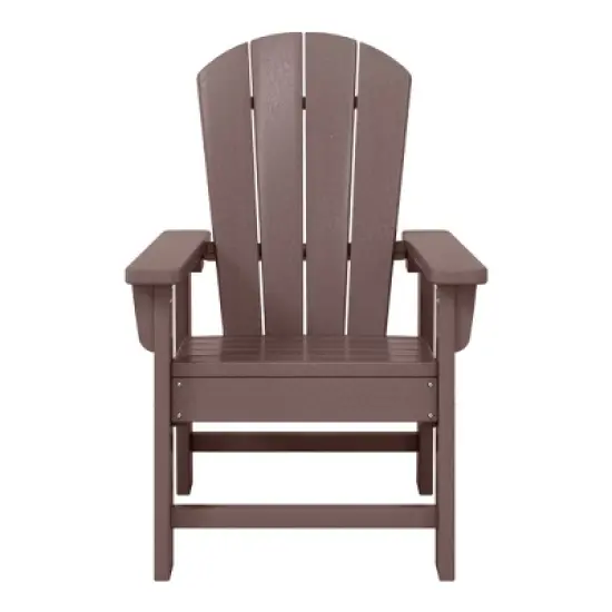 WestinTrends Malibu Kids Outdoor HDPE Adirondack Plastic Patio Chair image {16}