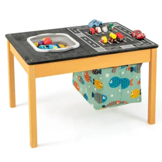 Infans 3-in-1 Kids Activity Table with Foldable Water Bin Large Capacity Storage Bag image {7}