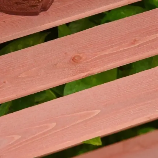 Outsunny 32" x 19" x 54" Garden Wood Cold Frame Greenhouse Flower Planter with Adjustable Shelves, Double Doors image {6}