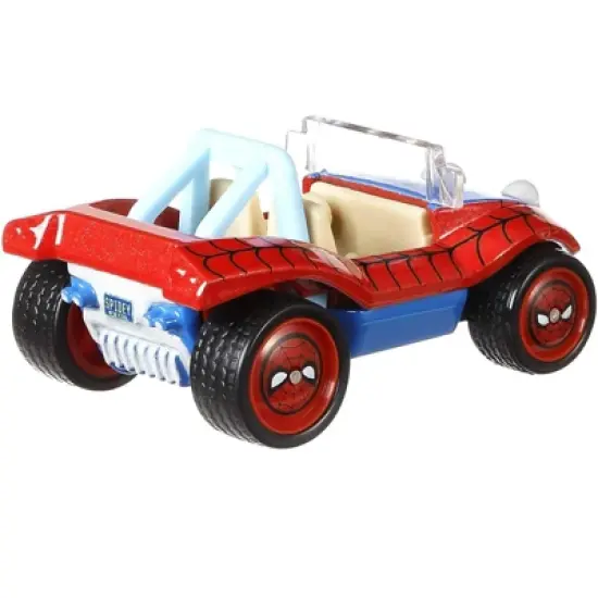 Spider Mobile Red and Blue with Graphics "The Amazing Spider-Man" "Marvel" Diecast Model Car by Hot Wheels image {2}