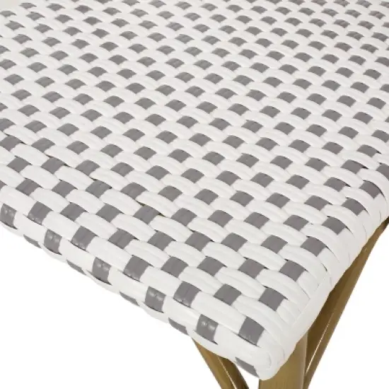 GDFStudio Brandy Outdoor Wicker Weave Bistro Chairs (Set of 4) image {7}